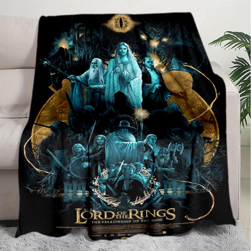 1PC The Lord of the Rings blanket, all-season lightweight home office outdoor nap multifunctional blanket, Christmas gifts