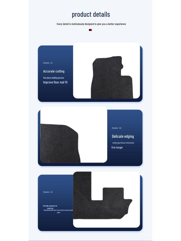 BYD N9-25-26 Nylon Black Car Floor Mats - Dirt & Wear Resistant, Easy To Clean.