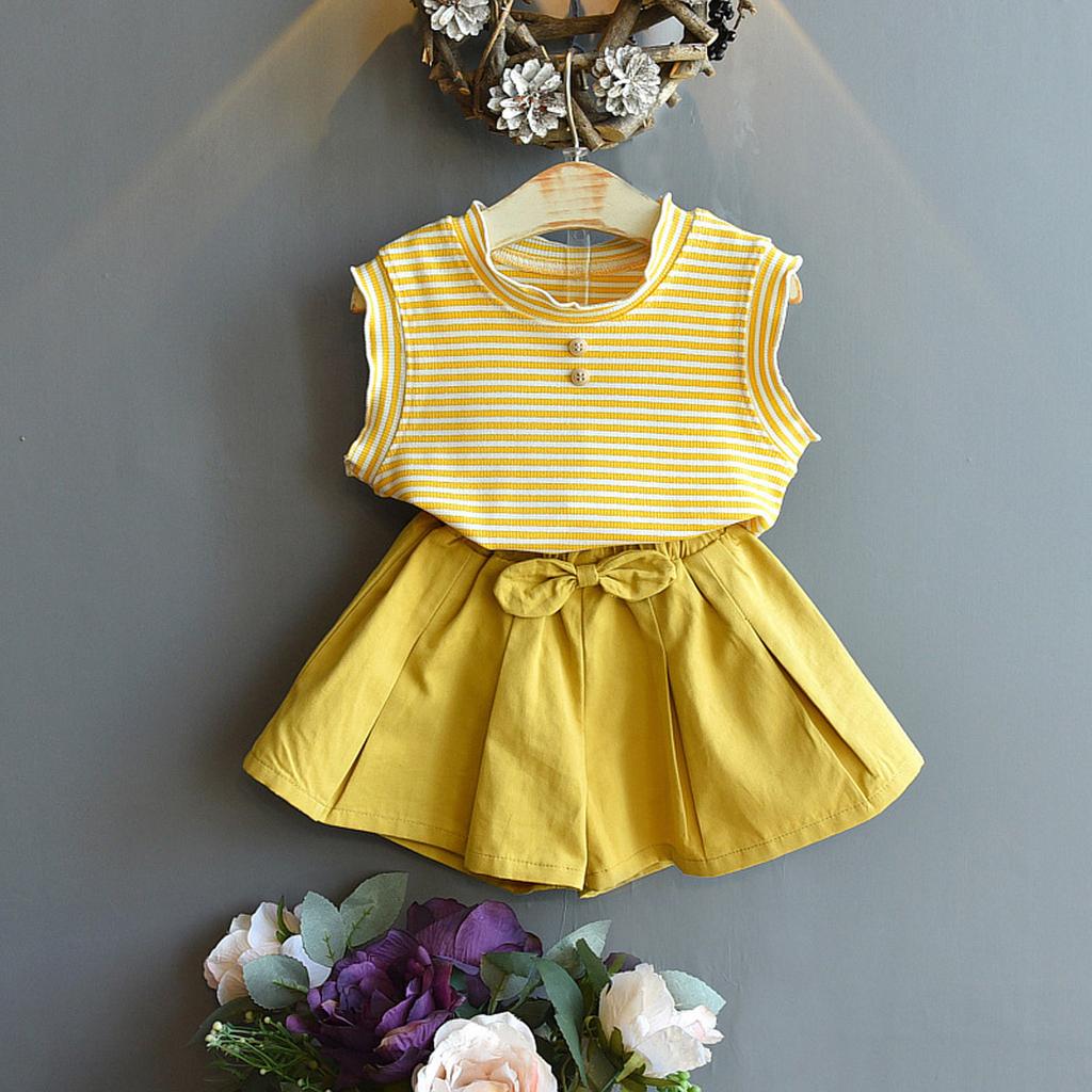 Girls Clothing Sets New Summer T-shirt+Bottoms 2Pcs For Kids Sets Outfits