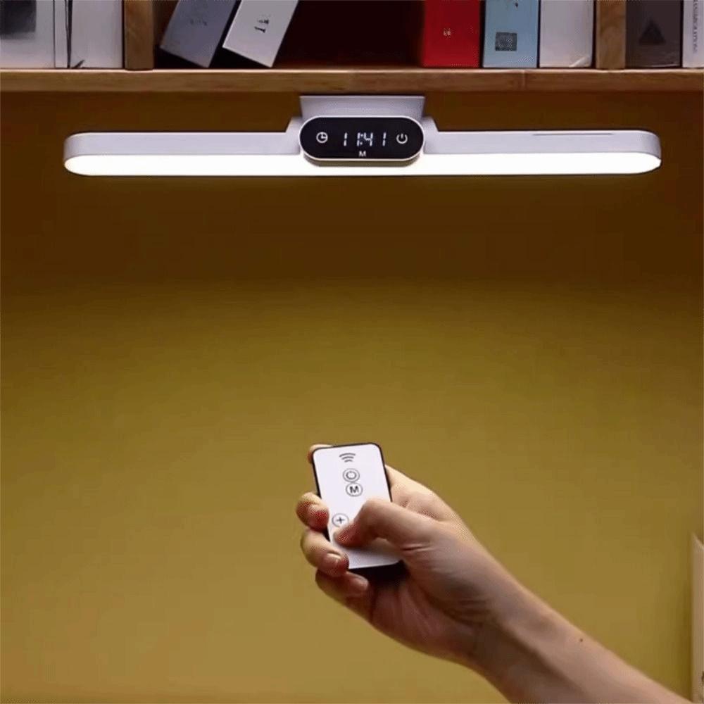 Time Display Reading Table Lamp USB Rechargeable Night Light LED Desk Lamp Bedroom Lighting