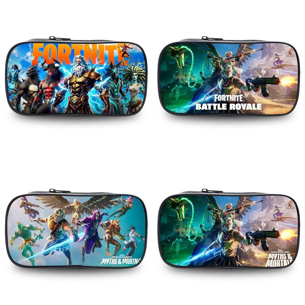 Night Fortress Pen Case Large Capacity Double Layered Design Patterns Diverse