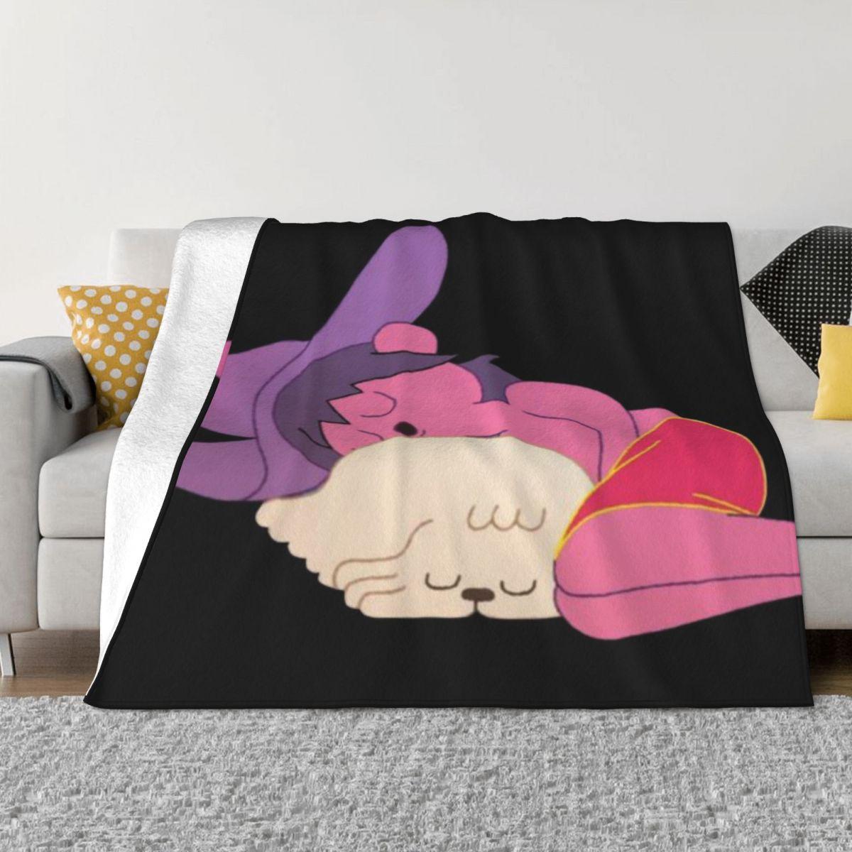 Midnight Gospel Sleeping Clancy And Dog Personalized Home Decor An Ultra-Soft Micro Fleece Blanket 30x40in