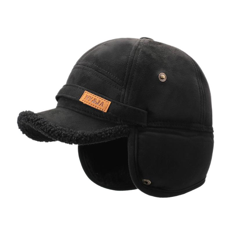 Mittelalterliche und ältere Kappe Herren Winter Vater Warm Kältefest Fliegermütze Großvater Alter Mann Ohrenschutzmütze