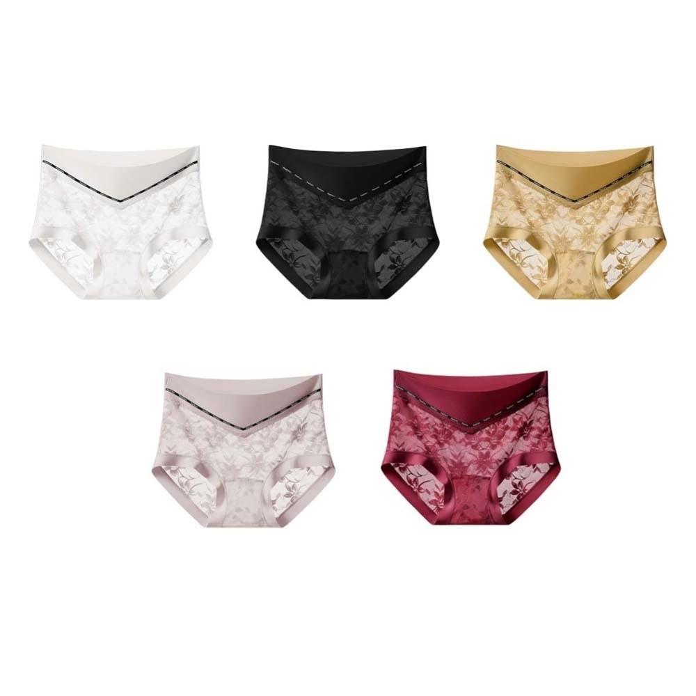 High Waist Thin Lace Panties Shapewear Slimming Shapers Floral Briefs Butt Lifter Underpants Girls