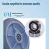 Li Cheng Heavy-Duty Rubber Fixed Caster Wheel