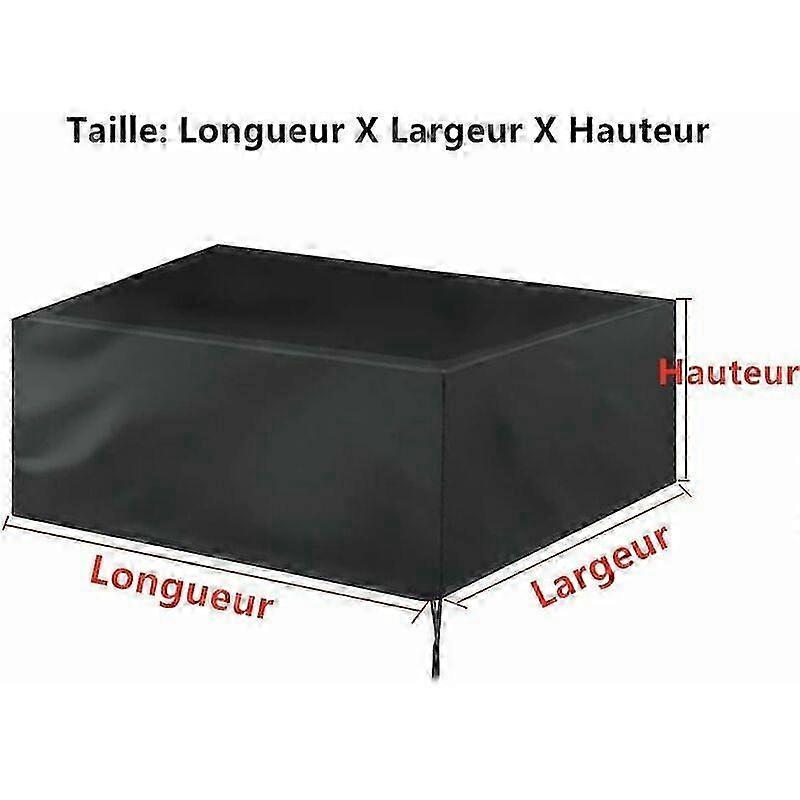 200x100x75cm Wasserdichte Gartenmöbelabdeckung, Outdoor-Möbelabdeckung Winddicht UV-beständig Oxford-Gewebe (200x100x75cm) STOL