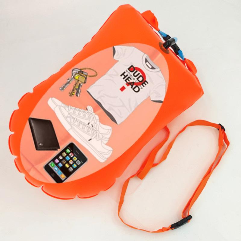 Tagalong Swimming Buoy: Portable Double Airbag Anti-Drowning Life-Saving Bag