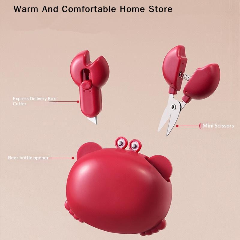 Creative Crab Claw Multi-functional Stainless Steel Bottle Opener with Magnetic Fridge Mount for Kitchen And Bar Decor