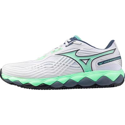 Sports Shoes White/Neo Green/Vintage Indigo Size 40.5 Wave Enforce Tour 2 Clay