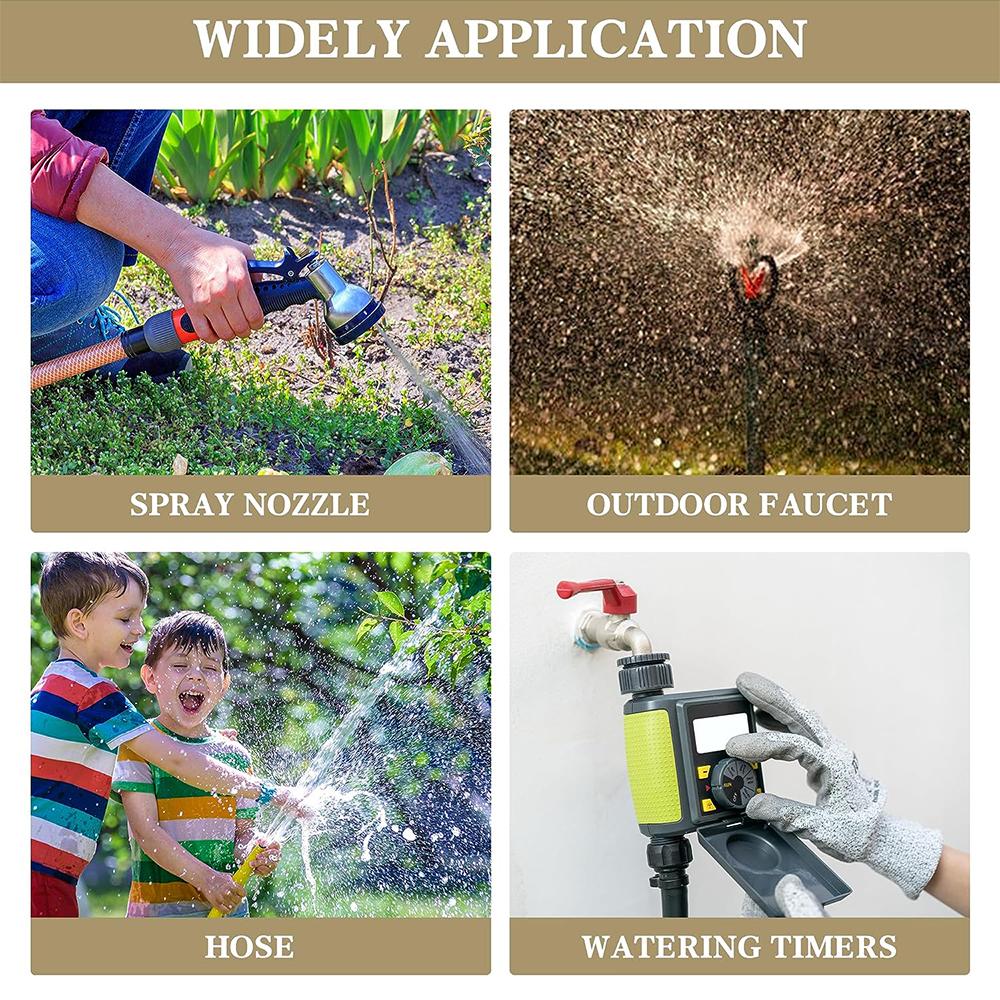 Garden Hose Repair Connector Suitable For 3/4 Inch And 5/8 Inch Garden Hoses