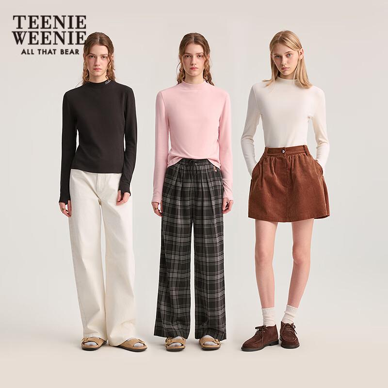 Teenie Weenie Women's Fleece Mock Neck Long Sleeve Top