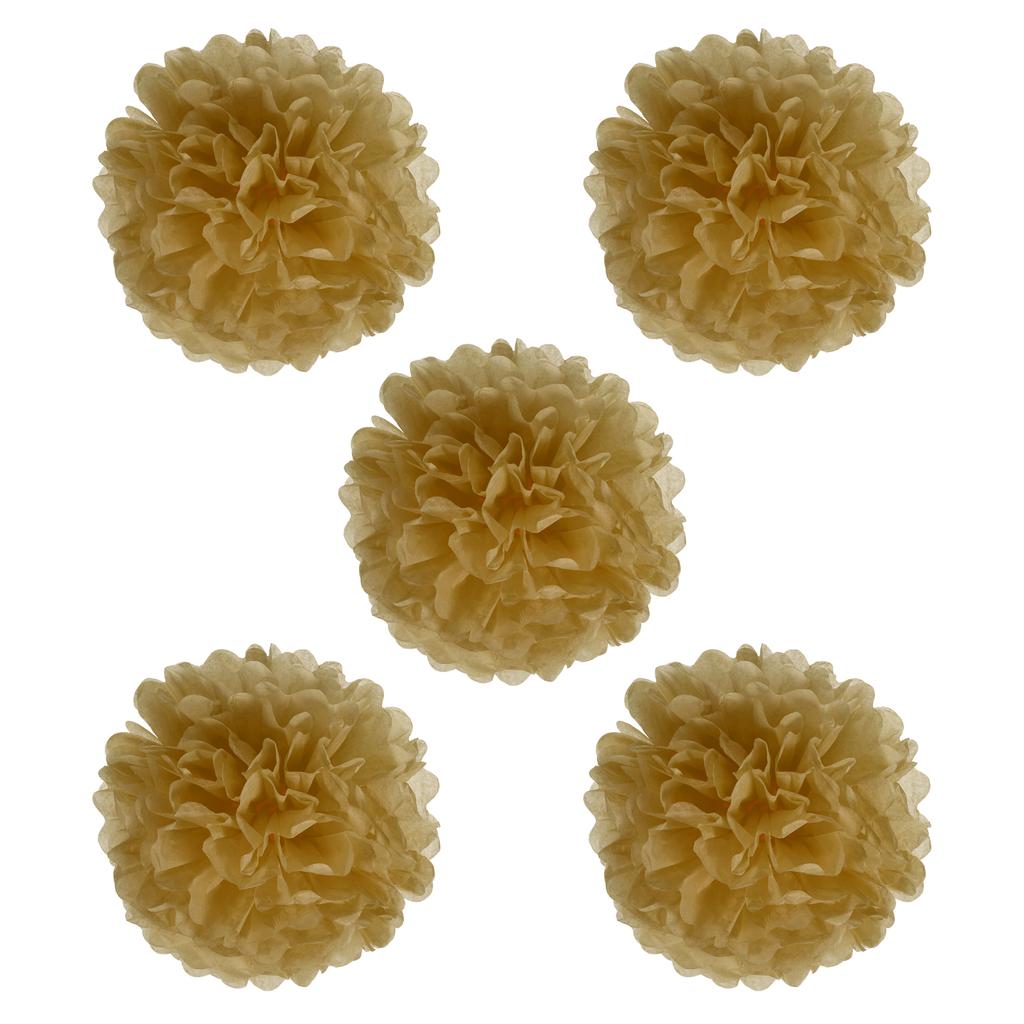 5pcs Paper Flower Ball Tissue Pom Poms Flowers for Wedding Bridal Shower Birthday Bachelorette Party Backdrop Decoration 20cm