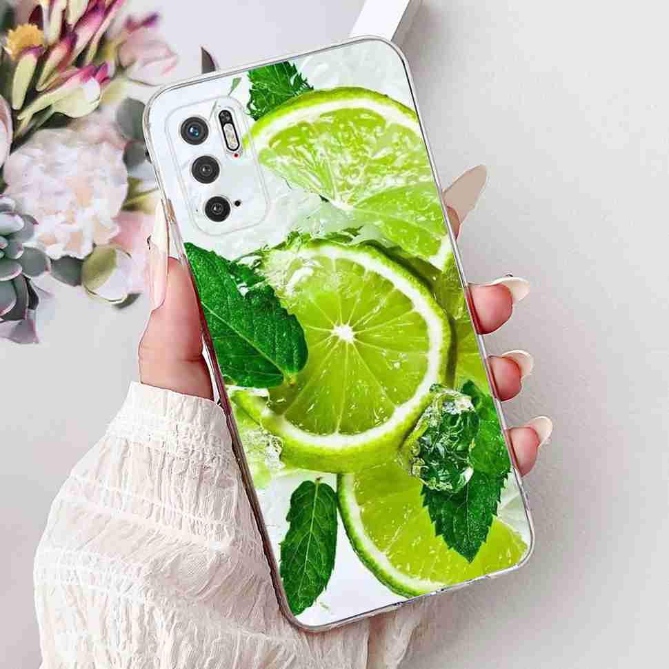 For Redmi Note 10 5G Case Fashion Rose Bow Soft Silicone TPU Back Cover For Xiaomi POCO M3 Pro 5G 6.5" Shockproof Phone Cases