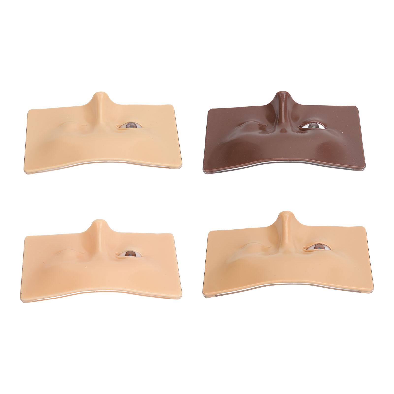 

Практика макияжа лицо многоразовый 3D закрыть открытые глаза силиконовый 4 цвета кожи реалистичный макияж манекен