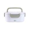 Portable 2-in-1 Electric Heating Lunch Box with Car Adapter, Stainless Steel & Plastic, Insulated for Home & Travel.