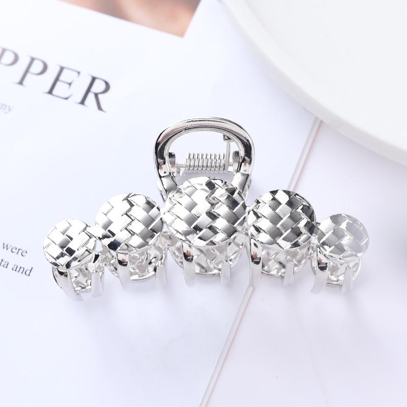 European & American Metal Cat Claw Hair Clip - Leaf Design for Ponytails