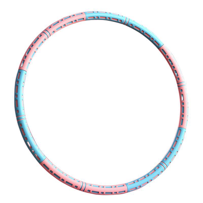 Adjustable Weighted Hula Hoop for Adults Kids, Detachable 6-Segment Fitness Hoop with Foam Padding for Core Training Waist Slimming
