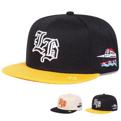 Unisex Gotyckie Czapki Hip-hop z Haftem Litery LB Moda Wiosna Jesień Outdoor Regulowane Codzienne Czapki Baseballowe Czapka Przeciwsłoneczna