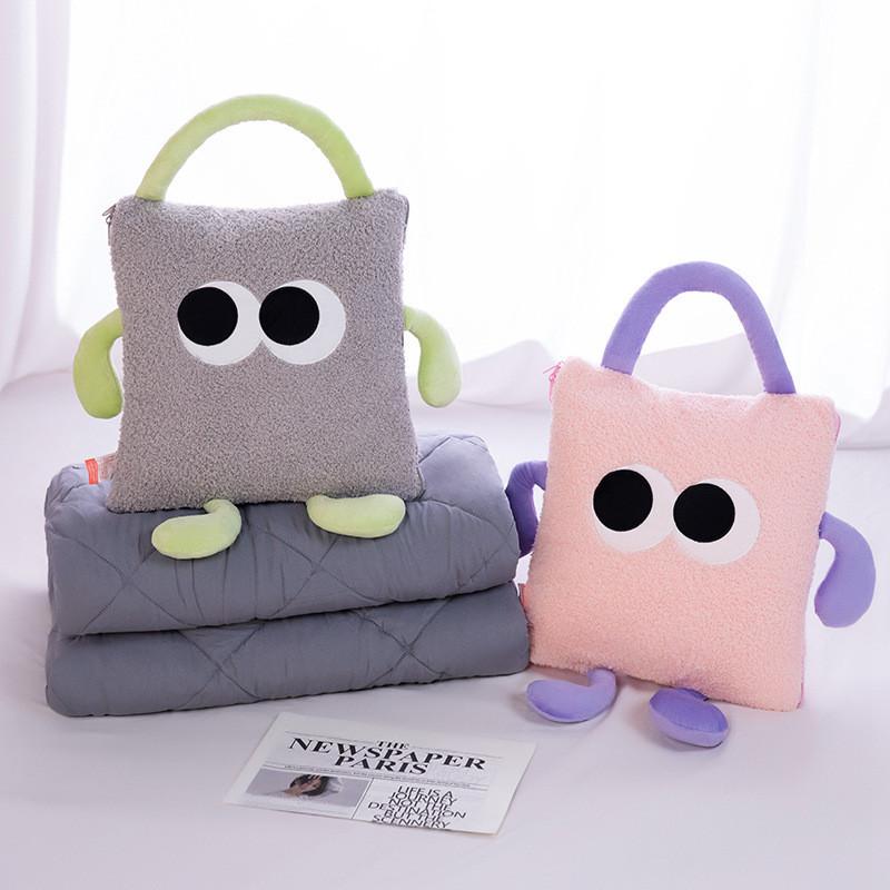 Almofada de Pelúcia Desenho Animado Com Bordado Dupla Face Para Sofá Escritório Sesta Presente Para Adolescentes