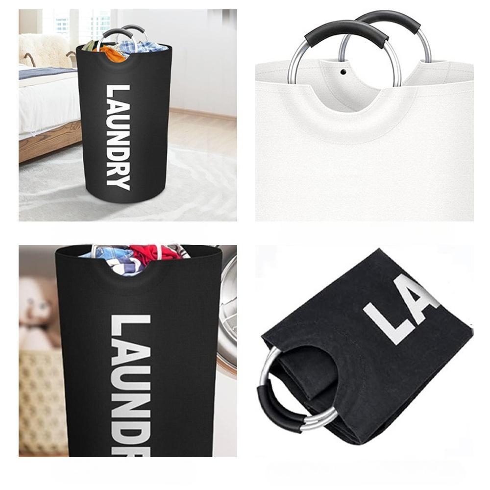 90L Large Capacity Laundry Basket Foldable Dirty Clothes Storage Bag for Bathroom Balcony Multi-Purpose Toys Storage Basket