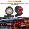 2PCS LED Car Truck Trailer Outline Marker Lamps 12-24V Universal Double Side Marker Lights Truck Lighting for scania RV Lorry