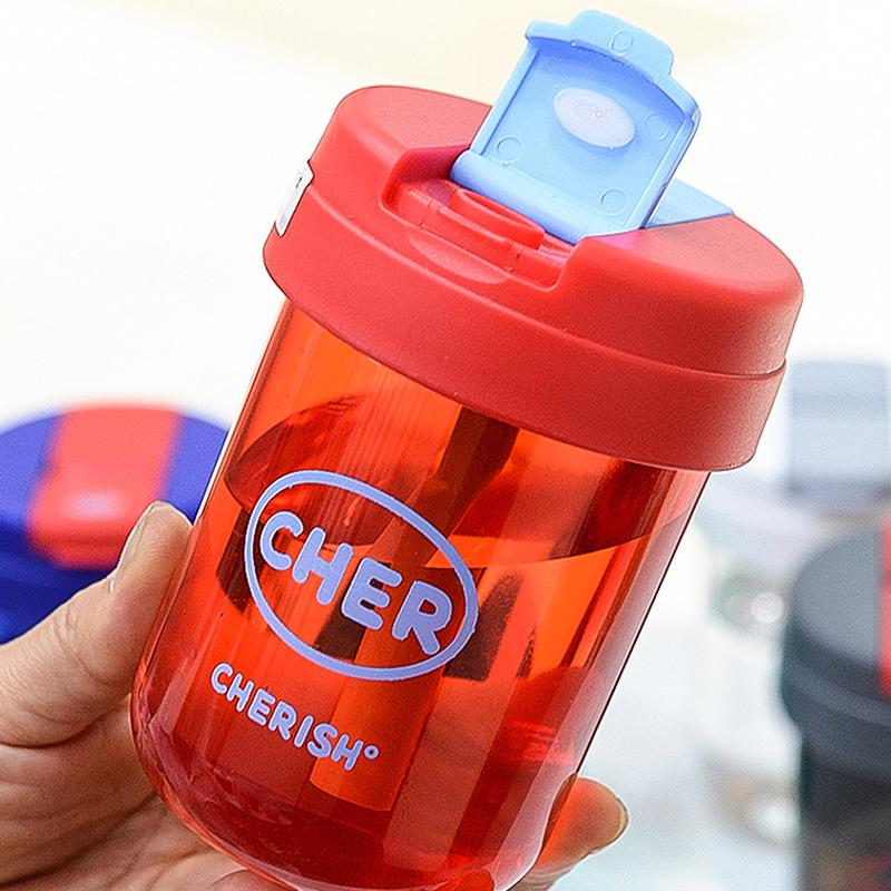 300Ml Mini Straw Water Bottle Anti-Fall Cute Coffee Tea Cup Drinkware Outdoor Portable Sport Water Bottle Cup