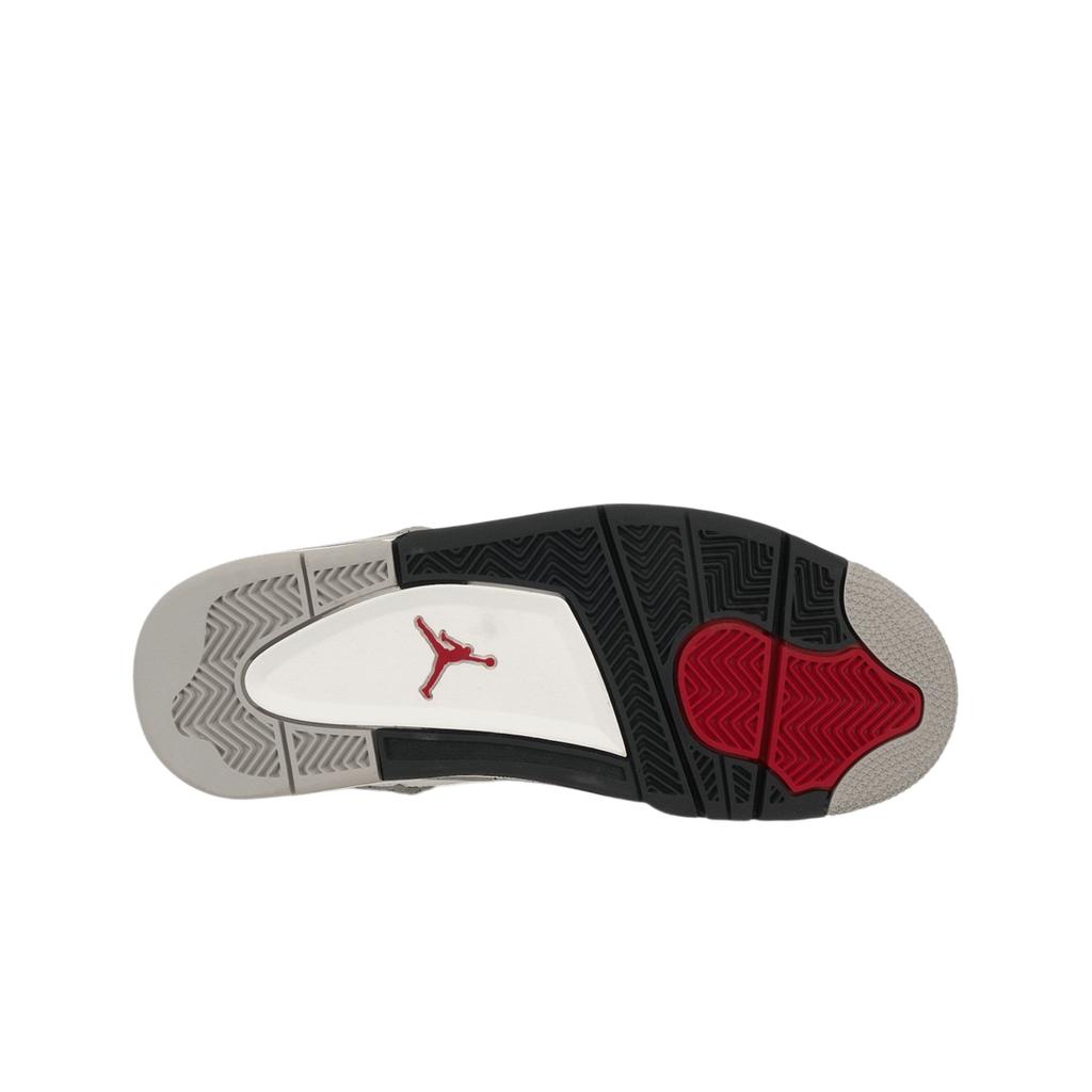Air Jordan 4 Retro OG GS White Cement 2025 Kids Sneakers Tech-Grey Black Fire-Red IB4171-100