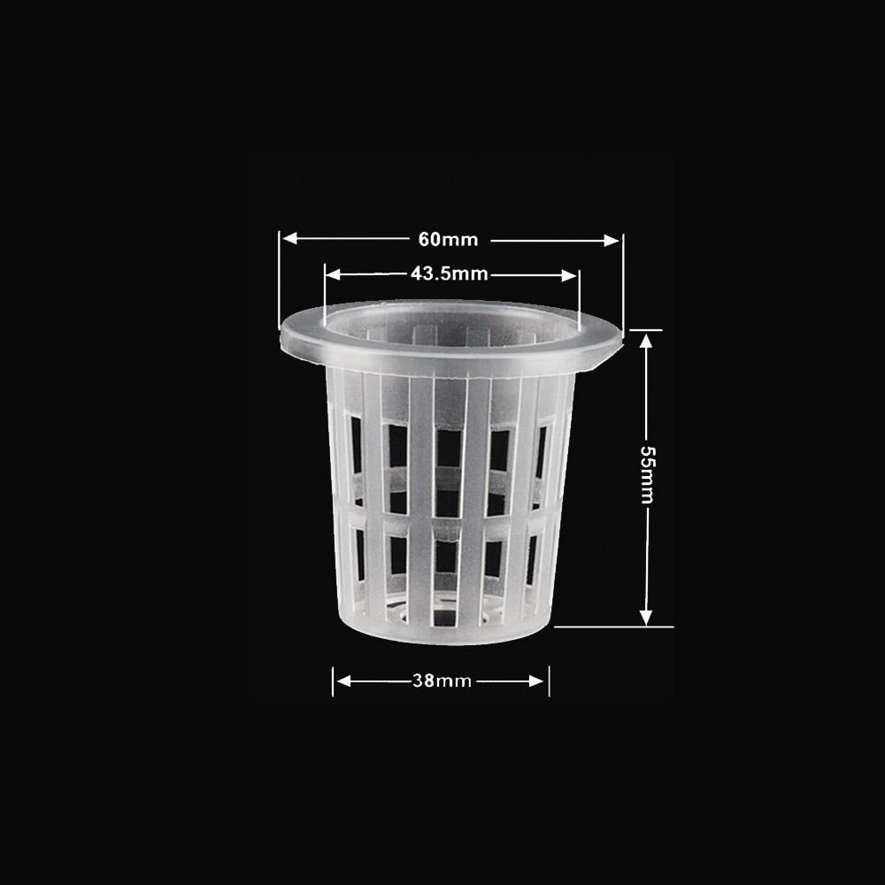 10pcs Hydroponic Baskets Plant Veg Grow Nursery Cup Pot Tray Aeroponic Planter Mini Wide Lip Design Black and White Garden Tools