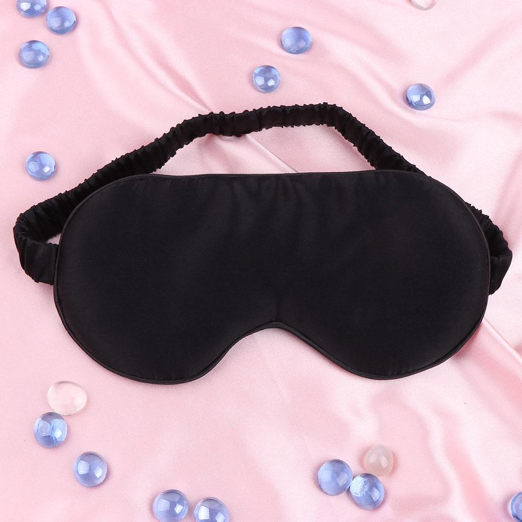 1Pcs Silk Sleep Eye Mask Soft Breathable Eyeshade for Men Women Travel Hotel Night Use Comfortable Eye Patch