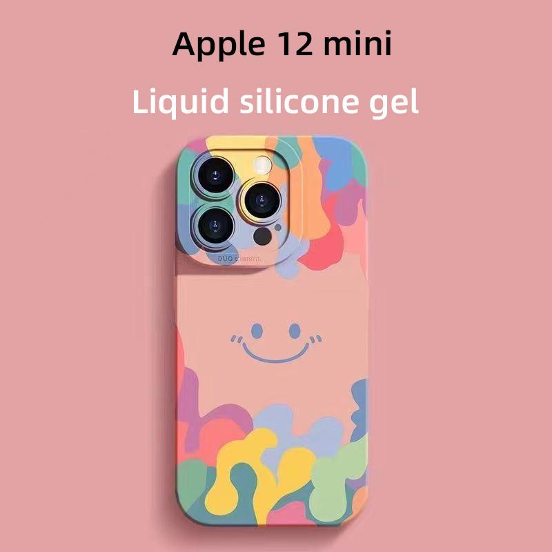 

Красочное улыбающееся лицо, подходящее для минималистичного чехла Apple 15/14/13 для iPhone 12prom с защитой от падения 7/8P Apple 12 mini