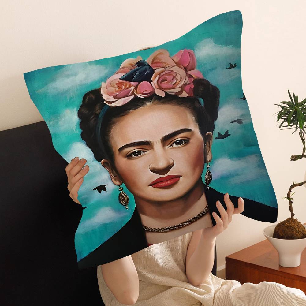 Art Frida Personalized Pillow Dust Cover Bedroom Kids Party Decoration Pillowcase Birthday Children Gift