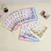 3-Pack Women 43cm Bridal Souvenirs Square Towel Handkerchief Wipe Sweat Pure Cotton Absorbent Printed Floral Placemats