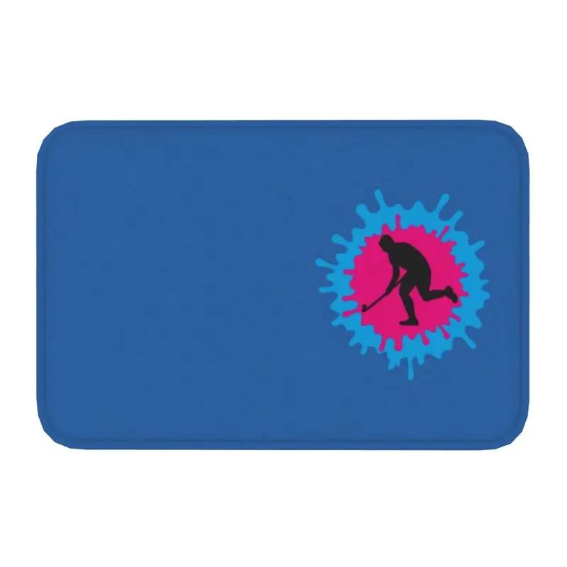 Hockey Door Floor Kitchen Bathroom Mats Anti-Slip Indoor Field Hockey Sticks Doormat Living Room Entrance Rug Carpet Footpad