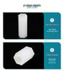 Black & White M2 Nylon Hexagonal Double-Through Standoff Spacer for PC Board Support