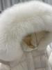 2026 Winter Slimming Cotton Jacket with Big Fur Collar and Belted Waist