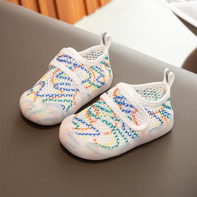 Fashion Girls Shoes Summer New Kids Sandals Simple Boys' Shoe Soft Soled Baby Walking Shoes Anti Slip Girl Mesh Shoe