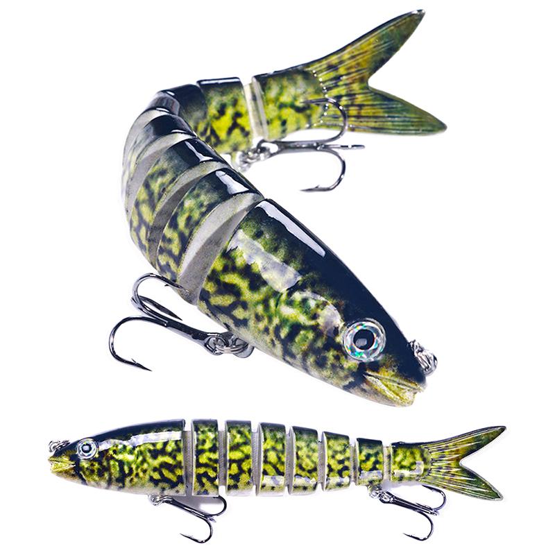 Cebo falso de pesca Luya, cebo de múltiples secciones, 16 colores, 13 cm, 18 g, cebo duro biónico de múltiples secciones
