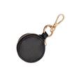 Simple Portable Mini Leather PU Jewelry Box Keychain Travel Bag Charm Pendant Earring Ring Storage Box Key Chain Accessories