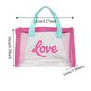 All-match PVC Beach Bag Large Capacity Waterproof Handbag Transparent Jelly Bag  Cosmetic Bag