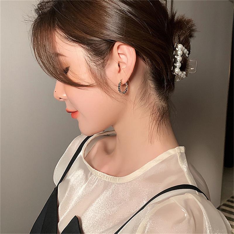 Ohrringe Vintage Matte Hängeohrringe für Frauen Metall 2022 Trendschmuck