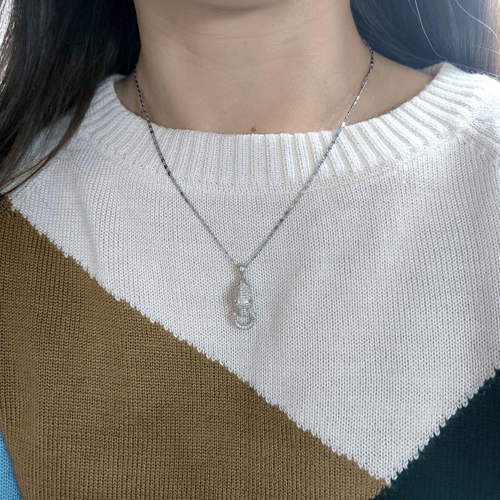 Серебряная подвеска с фианитами (2175766)