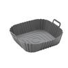 Reusable Silicone Baking Mat for Air Fryer Nonstick Square Tray with Handle for Oven and Kitchen Cooking Accessories