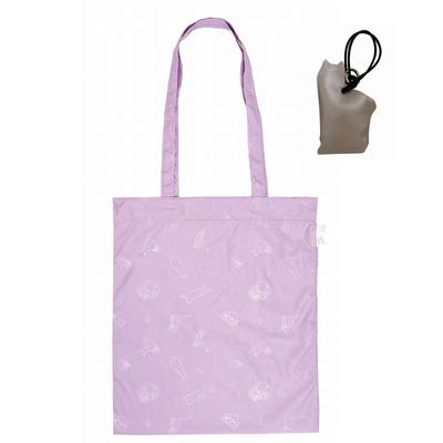 Dünne Tragetaschen-Art Öko-Tasche mit Tier-Charm-Etui Tote [Rootote] LT.Charm & (104502 Katze_Katze)