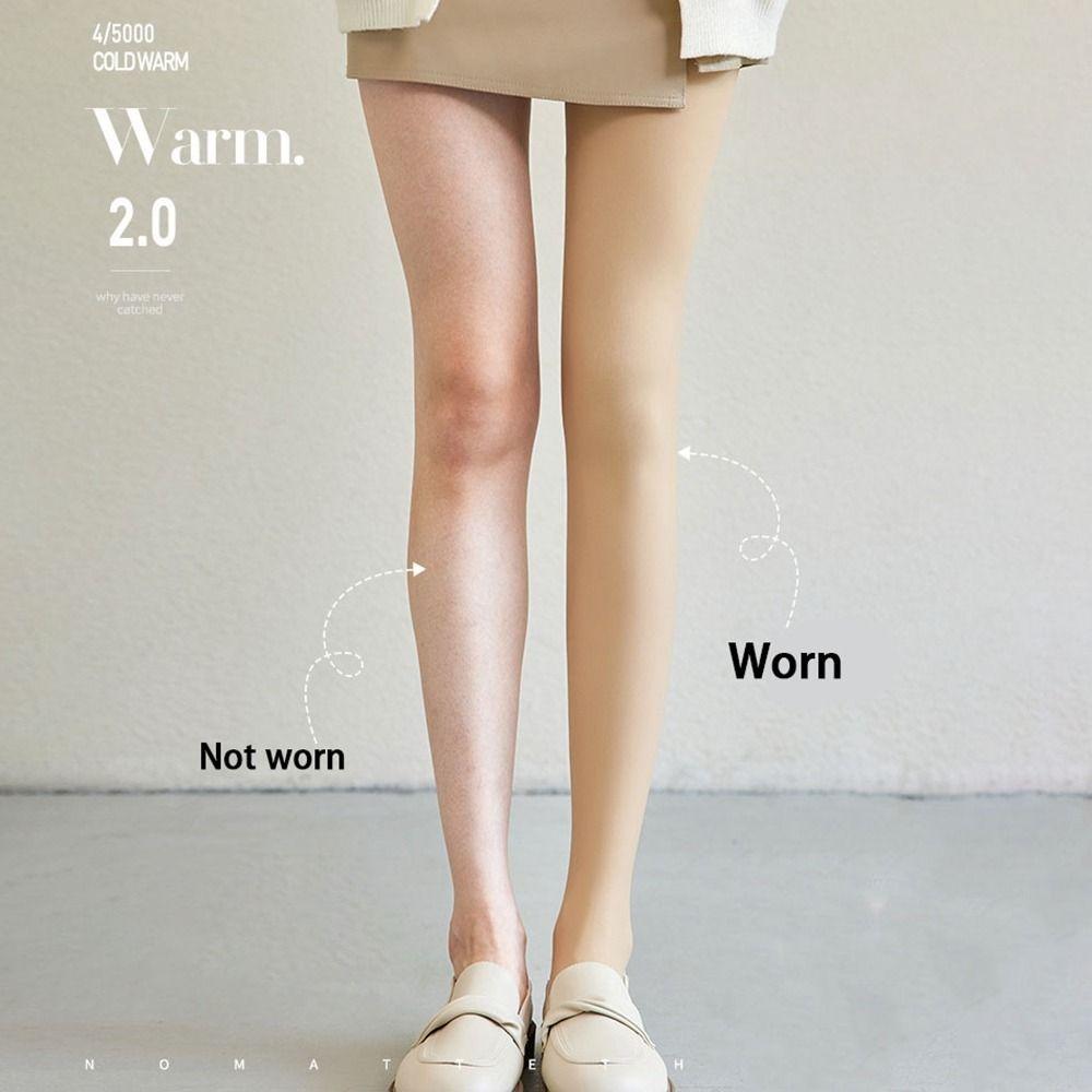 Bottoming Pants Nude Thicken Thermal Pantyhose Winter Pantyhose Women Stockings Bare Leg Artifact