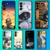 V-Violet Evergarden Anime Phone Case For Samsung Galaxy A13,A21s,A22,A31,A32,A52,A53,A71,A80,Soft Black Shell