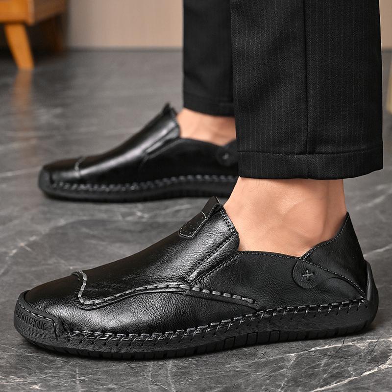 Fashion Shoes for Men Handmade Leather Casual Sneakers Comfort Design Man Shoe Business Leather Fashion Plus Size Shoes for Men