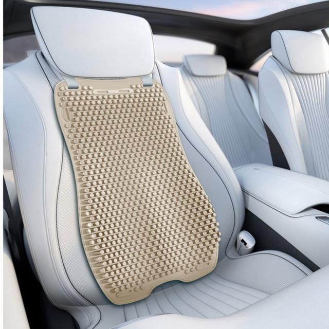 Cool Breathable Silicone Car Seat Cover Cushion Lumbar Back Support Massage Universal Summer Silica Gel Back Rest for Nissan