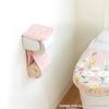 OKA Fleur Blanc Toilet Paper Holder Pink Floral Nordic with Storage Cover, (Washable, Pattern, Feminine, Style, Compartment)