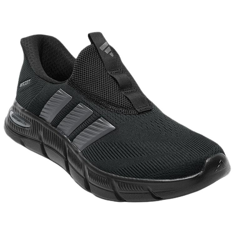 Adidas Cloudfoam Cushioning Breathable Lightweight Low top Running Shoes Unisex Black KJ5915