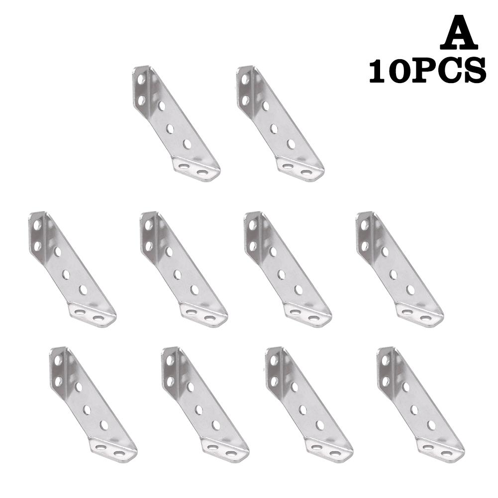 Stainless Steel Angle Corner Brackets Universal Furniture Corner Connector Brace Joint Fastener Cabinet Support Fixing Frame